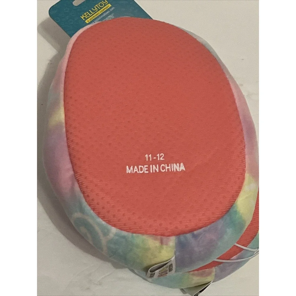 Girls Christmas Ornament Squishmallow Slippers NWT Size 11-12 Soft Non-slip Sole